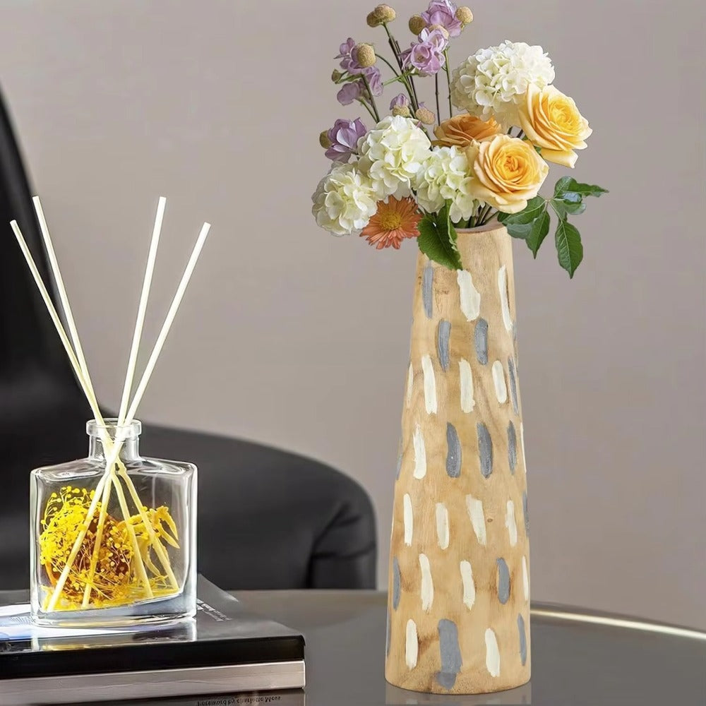 Multi-functional Luxurious Modern Style Wooden Vase | Exquisite Design and Durability, Perfect for Home Life, Wedding Decoration, Coffee and Hotel Use