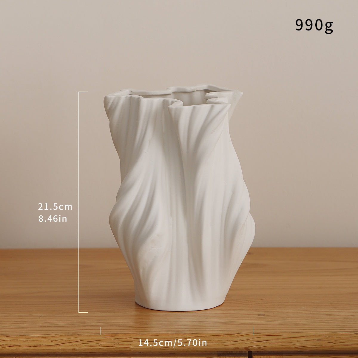 1pc Ceramic Vase - Modern Aesthetic Vase with Texture, Perfect for Home Decor, Home Decoration Vase | Textured Ceramic Vase | Decorative Vase Set, Ceramic Vase Decor