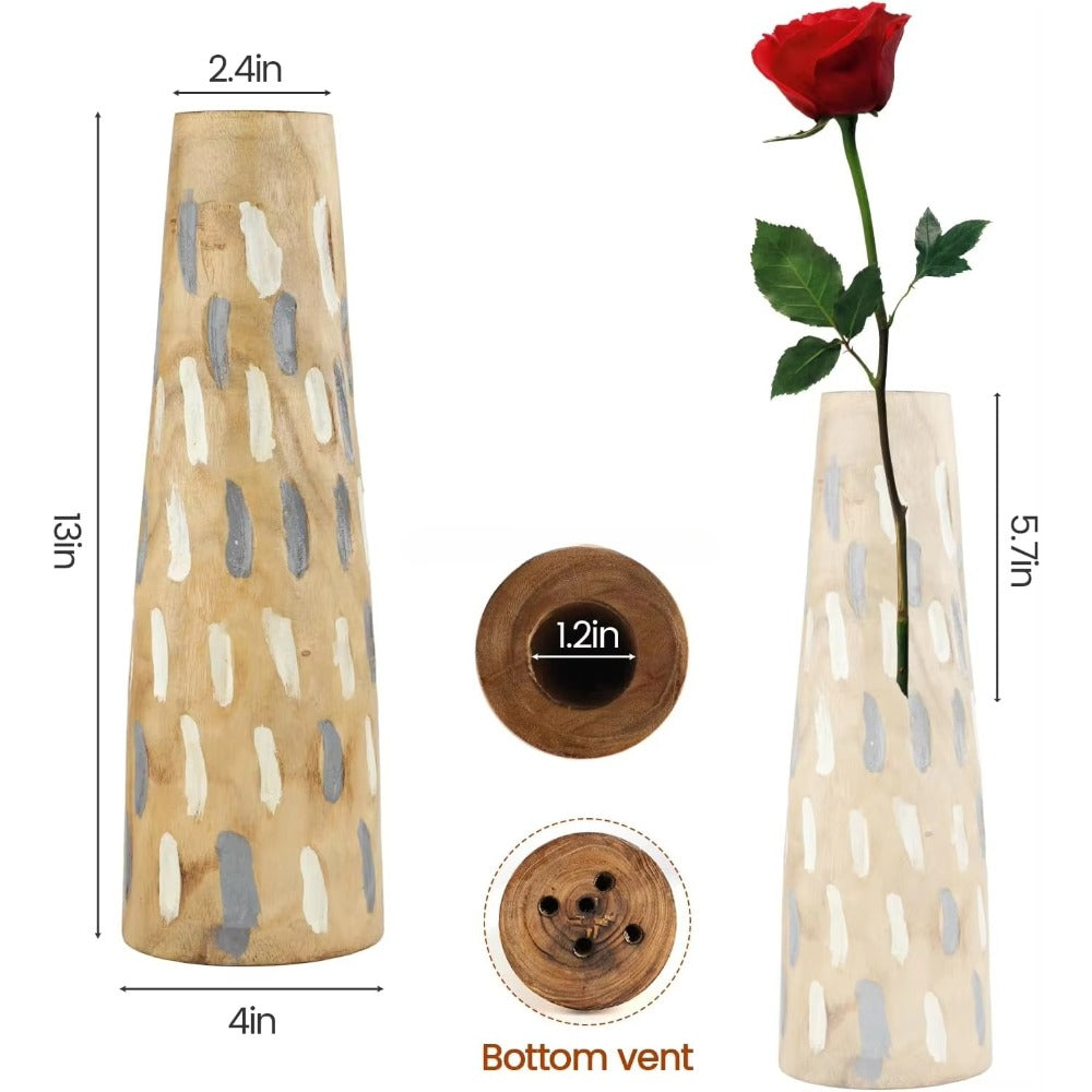 Multi-functional Luxurious Modern Style Wooden Vase | Exquisite Design and Durability, Perfect for Home Life, Wedding Decoration, Coffee and Hotel Use