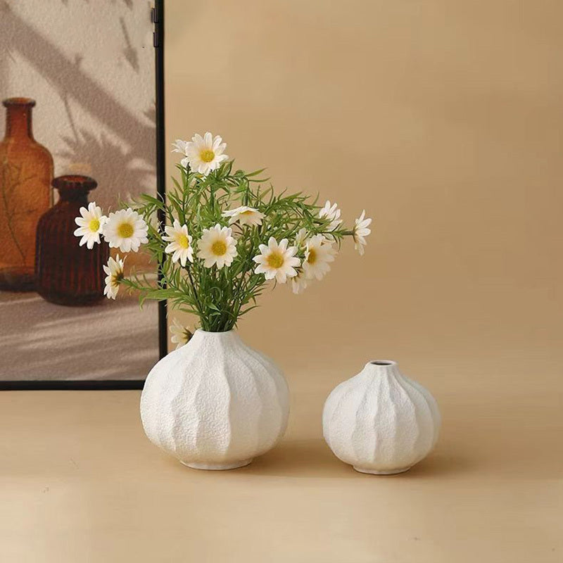 3pcs European-Style Vintage Ceramic Vase Set, Elegant And Luxurious Decor for Fresh Or Dried Flowers on The Living Room Table