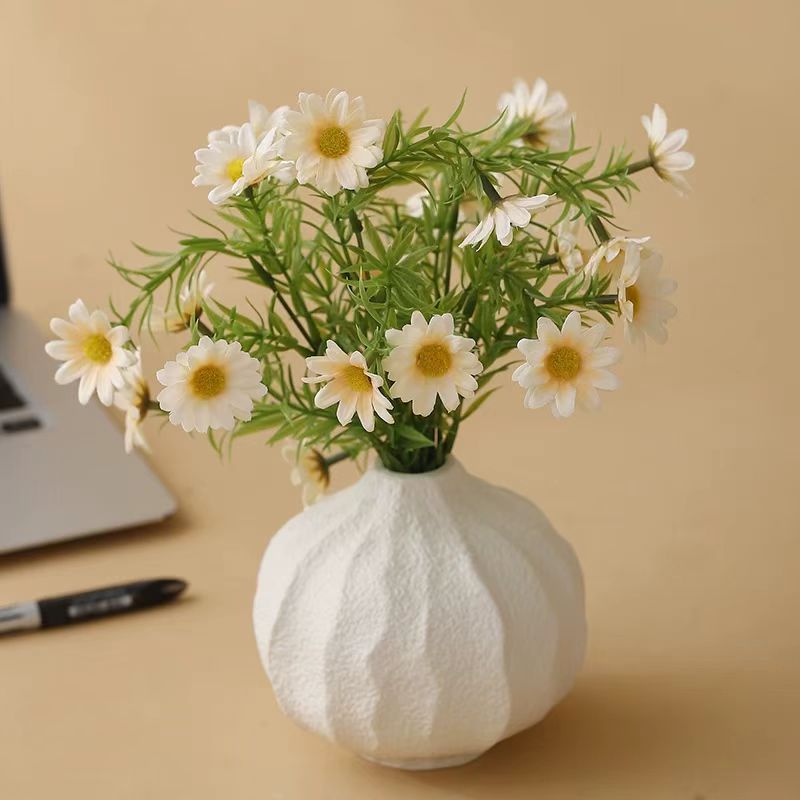 3pcs European-Style Vintage Ceramic Vase Set, Elegant And Luxurious Decor for Fresh Or Dried Flowers on The Living Room Table