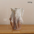 1pc Ceramic Vase - Modern Aesthetic Vase with Texture, Perfect for Home Decor, Home Decoration Vase | Textured Ceramic Vase | Decorative Vase Set, Ceramic Vase Decor