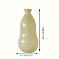 Nordic Creative Gourd-Shaped, Rustic Small-Mouthed Vase, Hydroponic Green Plant Dry Glass Bottle for Living Room Home Decor