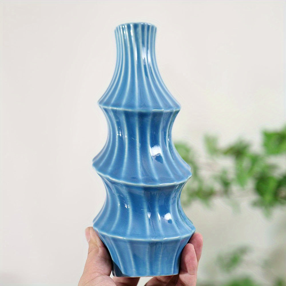 Three Ceramic Vases, Decorative Vases, a Classic Combination of Three Different Styles, Suitable for Parties, Celebrations, Holidays, Weddings, Home, Restaurants, Table Decorations, Aesthetic Rooms, Family, Seasonal Decor, And Various Holiday Gifts