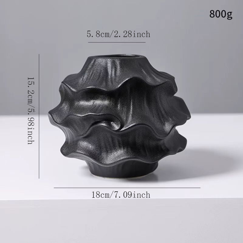 1pc French Vintage Ceramic Vase - Elegant Round Cylinder Flower Vase with Smooth Curves, Decorative Centerpiece for Décor, Wedding, Table Centerpiece, Bouquet Holder - Timeless French Country Vase for modern or traditional